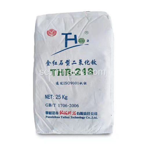 Taihai Brand Titanium Dioxide Thr-218 Svavelsyrametod